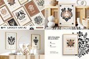 Linocut Poster Bundle | 11 in 01, an Object Graphic by KetteCreate (Thumbnail 5 of 12)
