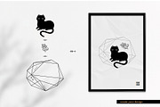 Magic Black Cats vector bundle, an Illustration by Brandianna (Thumbnail 8 of 10)