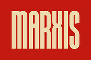 Marxis – Retro Condensed Propaganda, a Sans Serif Font by Juru Rancang Studio (Thumbnail 1 of 9)
