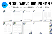 Daily Journal Printable Template, a Stationery Template by Daffodil Dream Studio (Thumbnail 2 of 6)