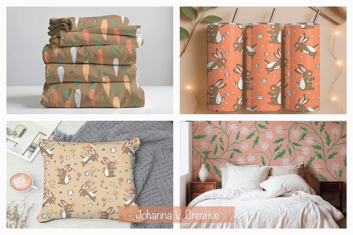 Ultimate Spring Pattern Collection, an Illustration by Johanna V. Creative (Photo 5 of 21)