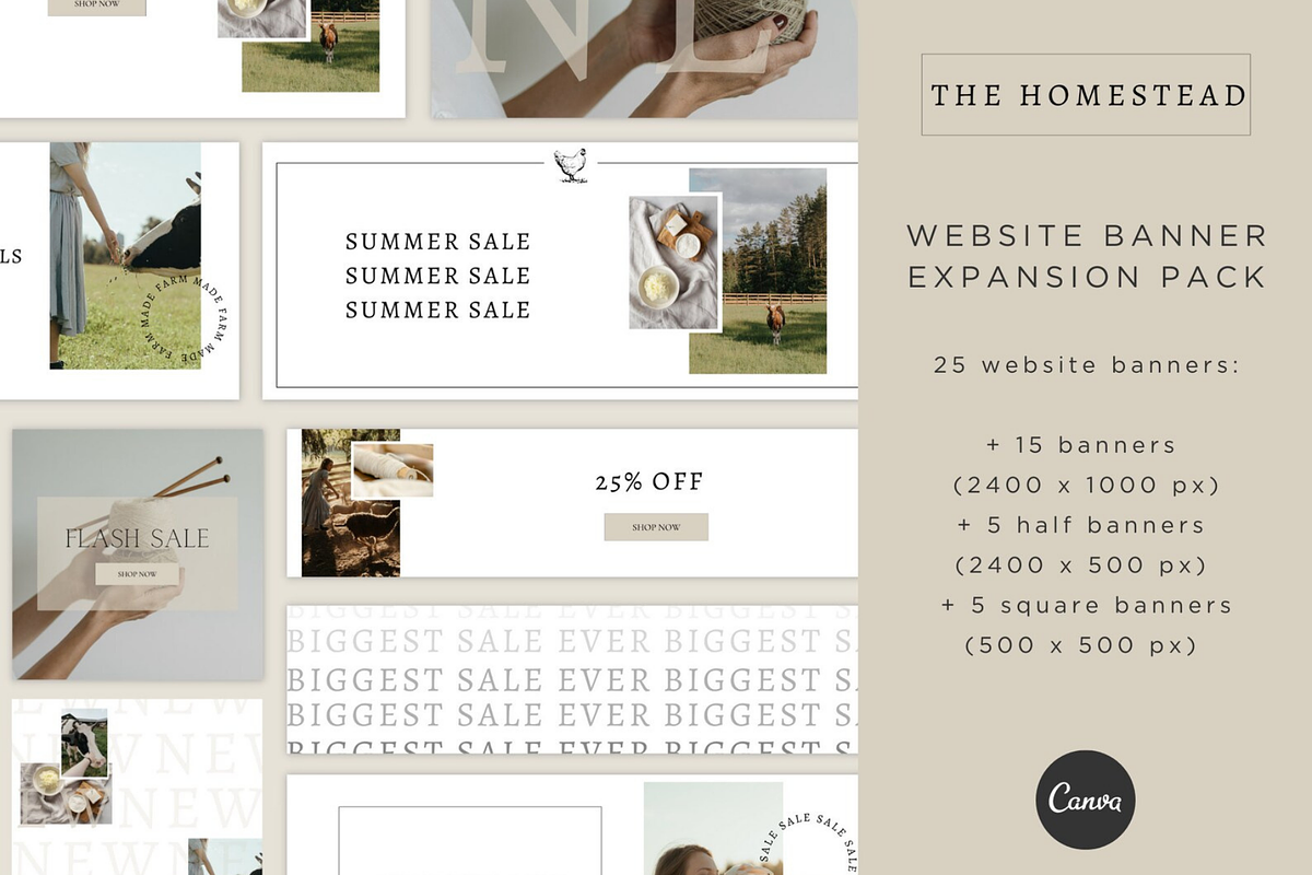 Shopify Theme Bundle | The Homestead, a Templates & Theme by Easy Website Themes (Photo 5 of 10)