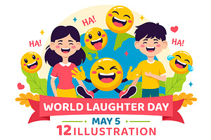 12 World Laughter Day Illustration