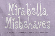 Mirabella Misbehaves Groovy Display, a Handwritten Font by The October Creative (Thumbnail 1 of 8)
