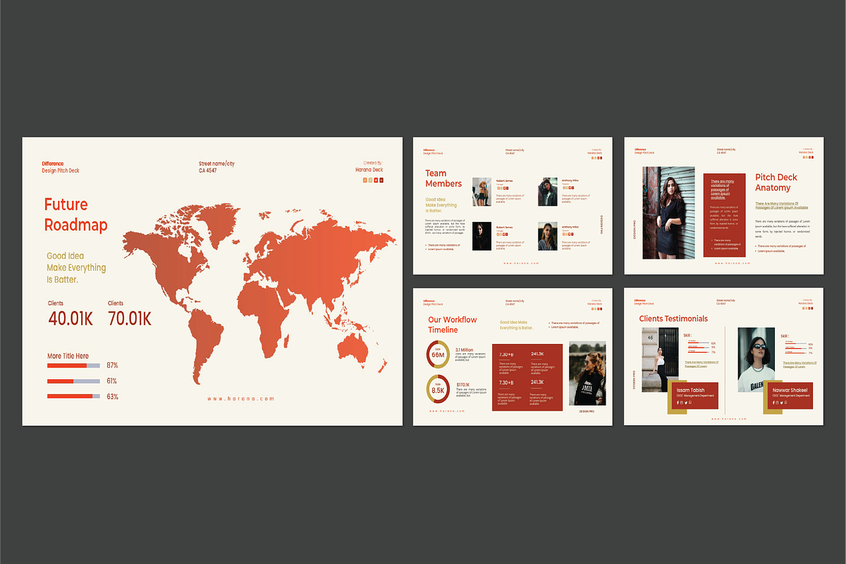 Harana Business Pitch Deck, a Presentation Template by Caprio Studio (Photo 4 of 6)