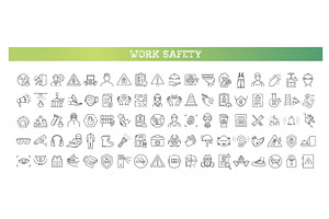 Job Safety icon set, an Outline Icon by Tettygreen