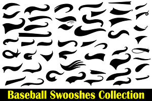 Baseball Swooches Vector Collection
