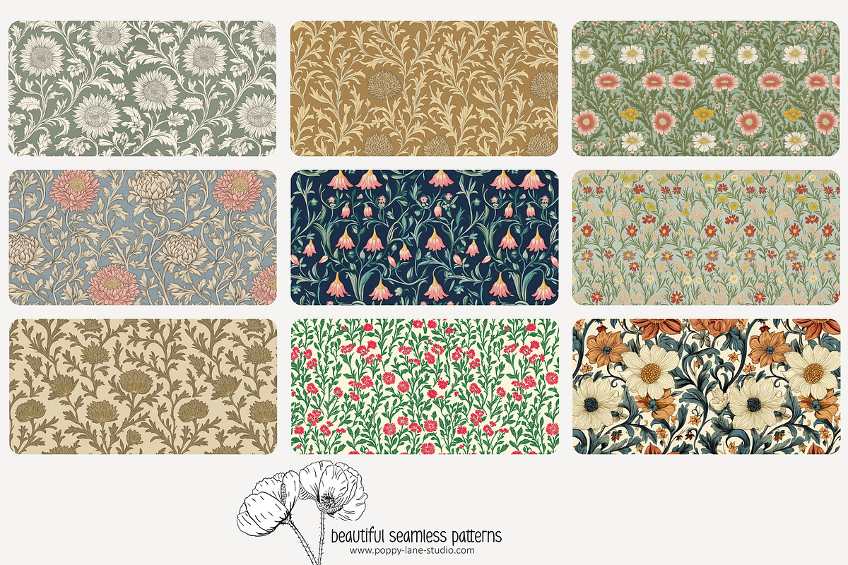70 Arts & Crafts seamless pattern, a Pattern Graphic by Poppy Lane Studio (Photo 3 of 10)