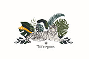 Tiger Moods, an Animal Illustration by Bloomart Studio (Thumbnail 3 of 8)