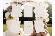 Monthly Milestone Cards Mockup, an Advertising Mockup by TatiMockup (Thumbnail 2 of 4)