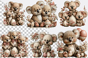 Whimsical Easter Koala Clipart Bundl, an Illustration by SVGArt (Thumbnail 2 of 7)