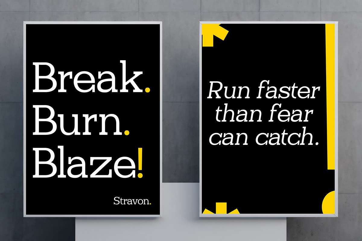 Stravon - Corporate Logo Modern, a Serif Font by roomspace creative lab (Photo 8 of 11)