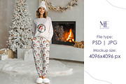 Women’s Pajama Mockup Adult Loungew, a Mockup by Mie Mockup Studio (Thumbnail 7 of 7)