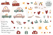Boho kids cars, a Decorative Illustration by cutelevindesign (Thumbnail 2 of 9)