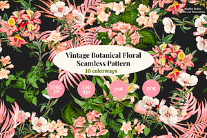 Botanical Archive Floral Pattern