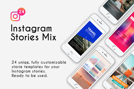 Instagram stories template mix