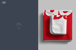 Towel 2 Sizes Mockup