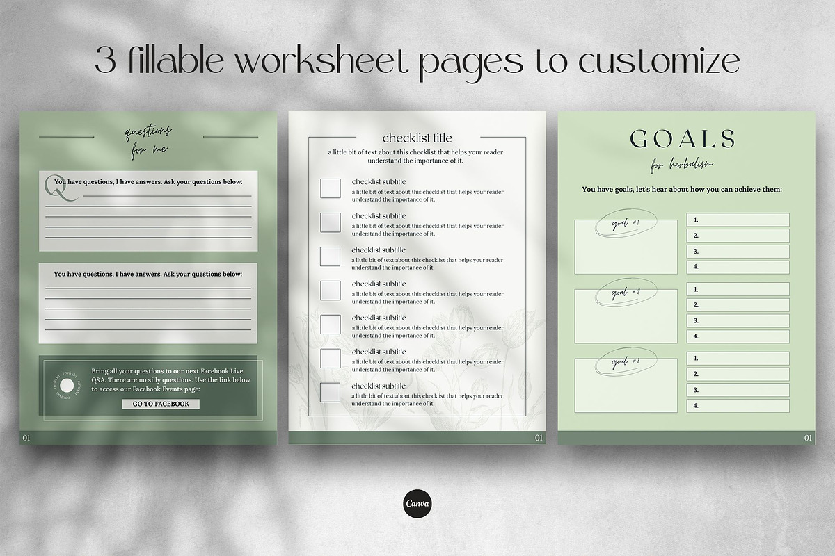 Boho eBook Template for Herbalists, a Magazine Template by Made by Melody (Photo 12 of 16)