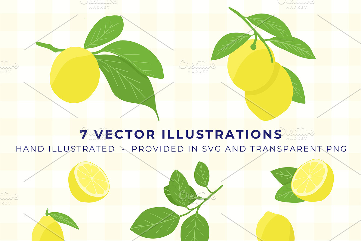 Lemon Patterns & Graphics Bundle, a Pattern Graphic by Fern & Quill (Photo 2 of 7)