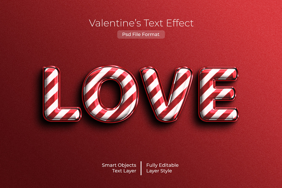 Valentine Psd Text Effect Mockup, a Layer Style Add-On by zahidhossainalif (Photo 3 of 3)
