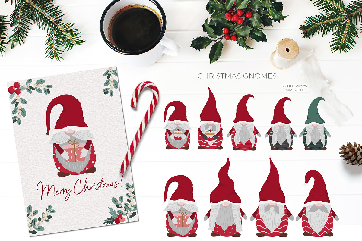 Cozy Christmas pattern & clipart, a Seasonal Illustration by Cozy pattern shop (Photo 9 of 13)