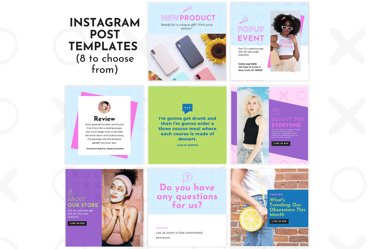 Instagram Template Bold Canva, a Social Media Template by ltsdesigns (Photo 2 of 4)