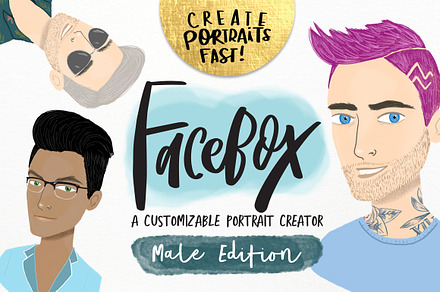 FaceBox Portrait Creator Male