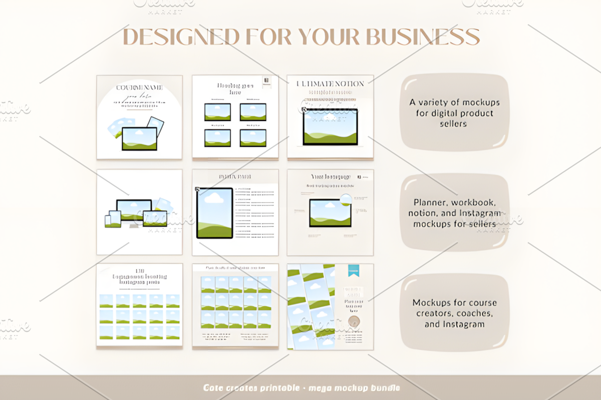 Canva Mockup Bundle Template, a Social Media Template by Ink Gallery (Photo 4 of 4)