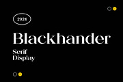 Blackhander Serif Display Font, a Serif Font by UICreative (Thumbnail 1 of 13)
