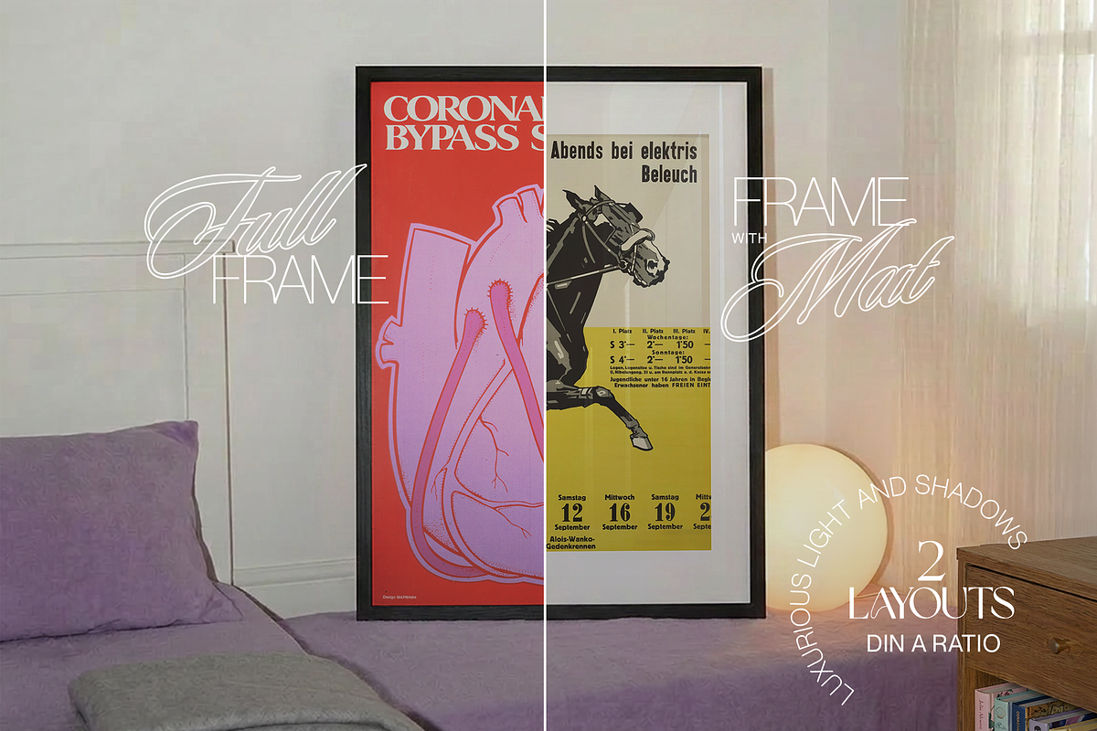 DIN A Black Frame Retro Mockup (PSD), a Household Mockup by WasMockups (Photo 5 of 6)