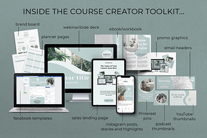 Online Course Canva Template Bundle