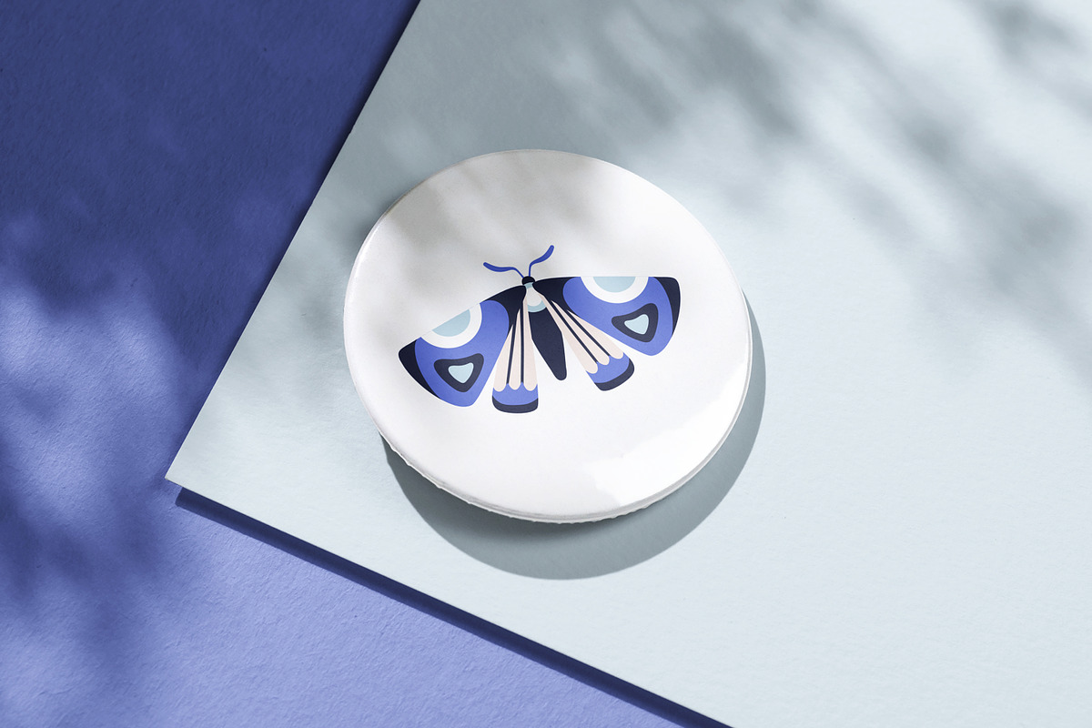 Pretty exotic butterflies, moths set, an Animal Illustration by Good Studio (Photo 6 of 7)