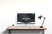 Clean Desk Web Mockup, a Device Mockup by RSplaneta (Thumbnail 1 of 2)