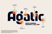 Agatic - Unique logo Corporate Font, a Sans Serif Font by Vroz Studio (Thumbnail 6 of 10)