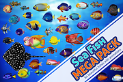 Sea Fish Mega Pack, an Animal 3D Model by Souchenki (Thumbnail 1 of 13)