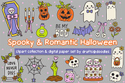 Spooky and Romantic Halloween Set, a Pattern Graphic by Drafts n Doodles (Thumbnail 1 of 12)