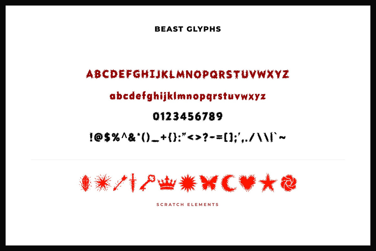 Beast Scratch Decorative Font, a Handwritten Font by Graphic Spirit (Photo 2 of 8)