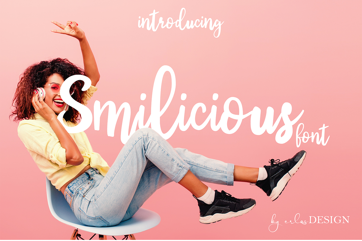Smilicious - Signature Font, a Script Font by erlosDESIGN (Photo 1 of 10)