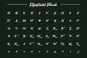 Hatfield Park - Vintage Script Font, a Script Font by Hustle Supply Co. (Thumbnail 2 of 9)