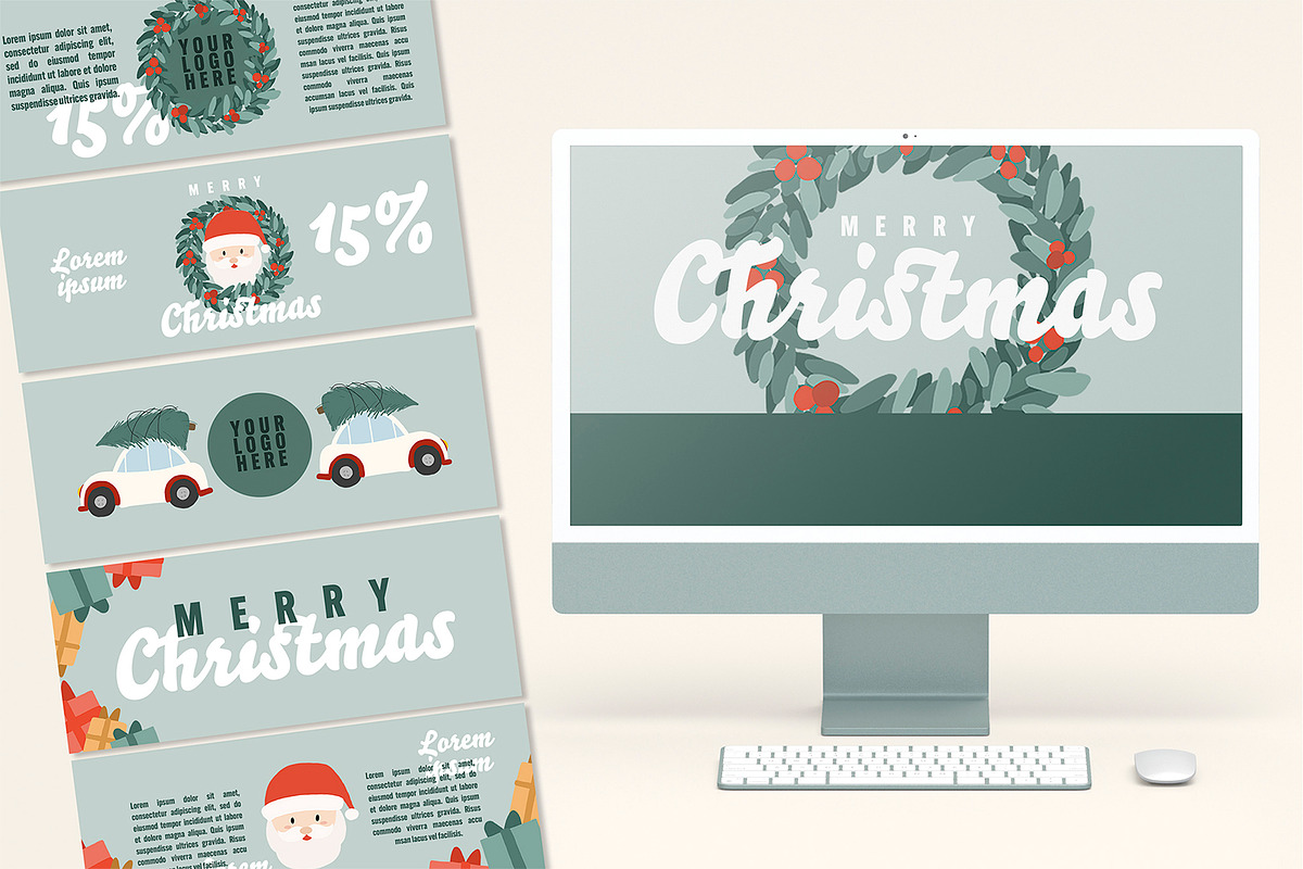 Christmas Web Banner Pack, a Websites & App Template by McLittle Stock (Photo 1 of 4)