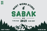 SABAK Sans Serif Style, a Sans Serif Font by West Weird (Thumbnail 2 of 9)