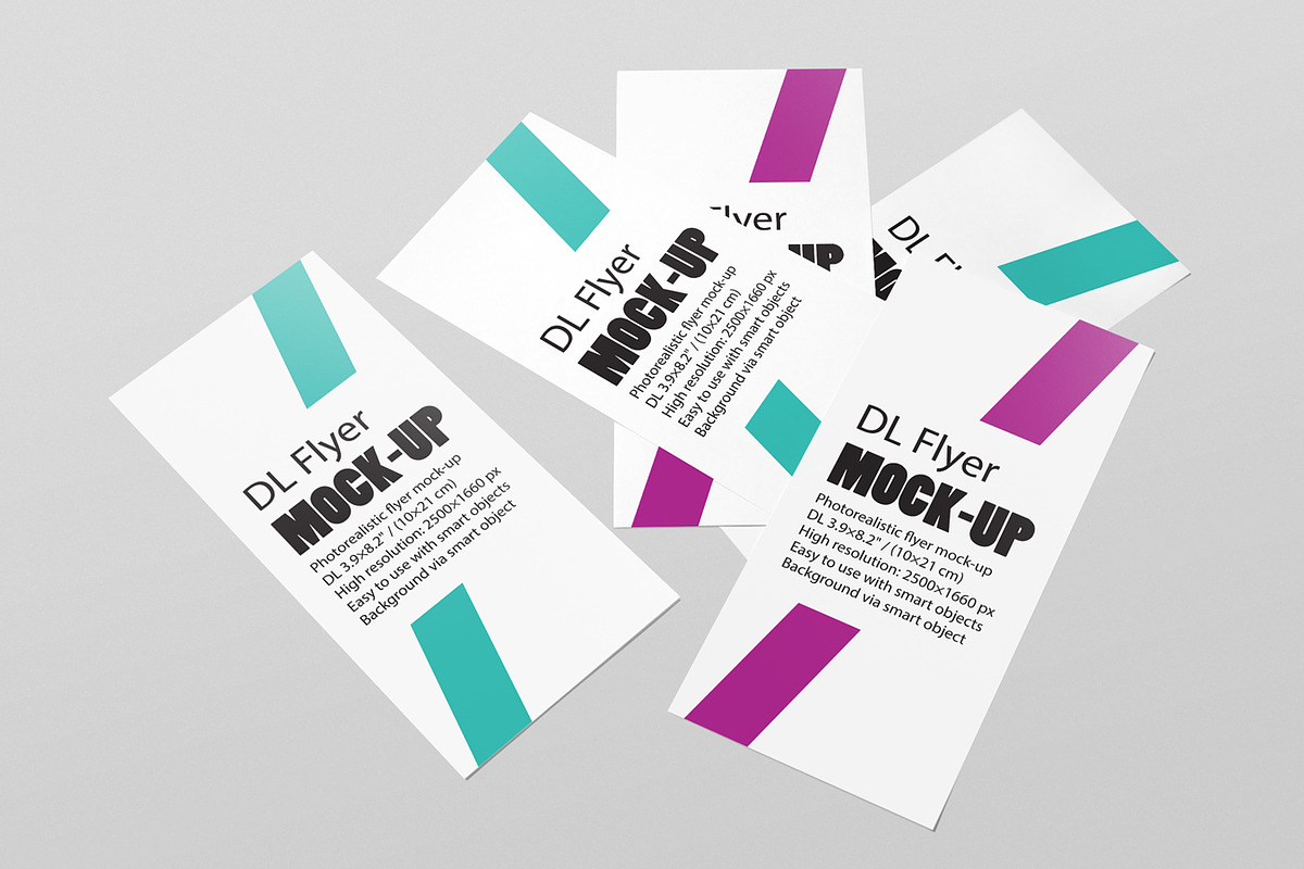 DL Flyer Mockup, a Print Template by resumetemplathttps://d3es (Photo 9 of 14)