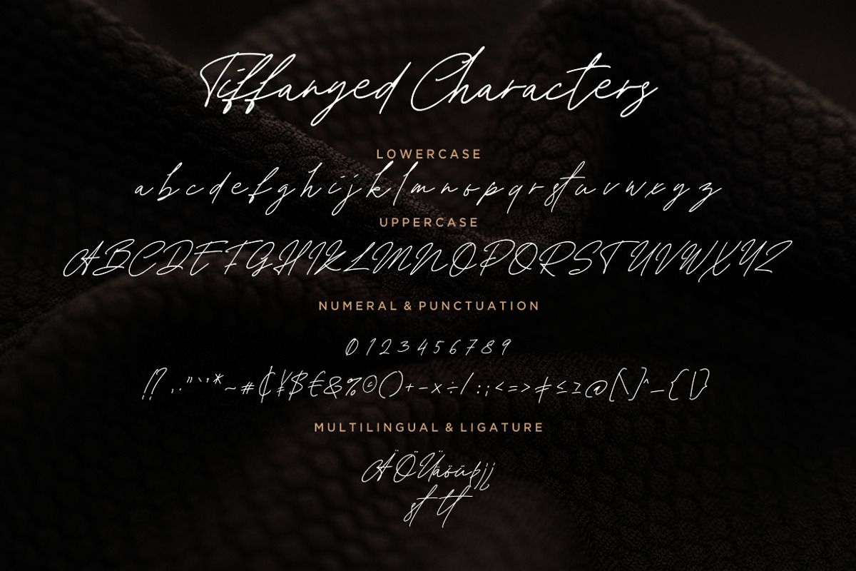 Tiffanyed Signature Wedding Font preview 7