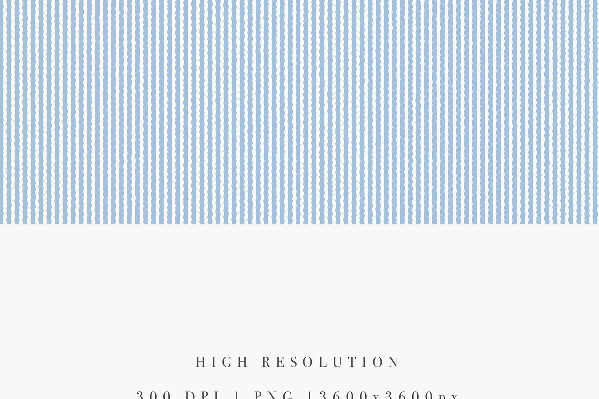 Light Blue Scalloped Stripe Seamless, a Pattern Graphic by Pati Charm Studio (Photo 3 of 7)