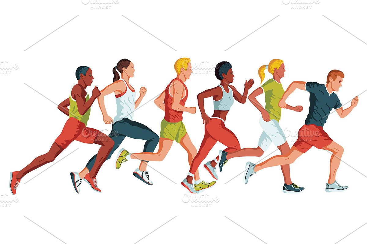 Sports vector illustrations set, a Person Illustration by LisaKolbasa (Photo 9 of 19)