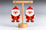 Santa Claus Earrings Laser Cut SVG, an Object Graphic by Canvas Craft (Thumbnail 2 of 4)