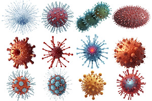 virus, bacteria, microbe close-up, a Health & Medical Photo by itakdalee