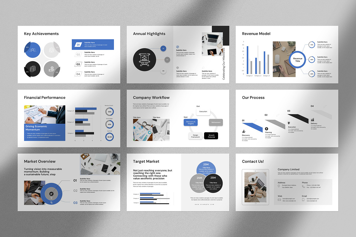 Minimal Presentation Template, a Presentation Template by Slide_Genius1 (Photo 7 of 7)