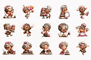 Sassy Grandma Birthday Clipart, a Person Illustration by fashionaddict (Thumbnail 3 of 7)