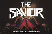 The Savior | Futuristic Font, a Font by Aksara Typefoundry (Thumbnail 1 of 7)